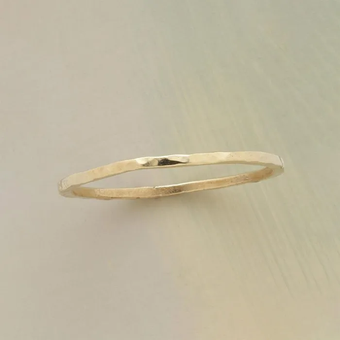 Women Wafer Thin Gold Band Sundance Catalog Rings