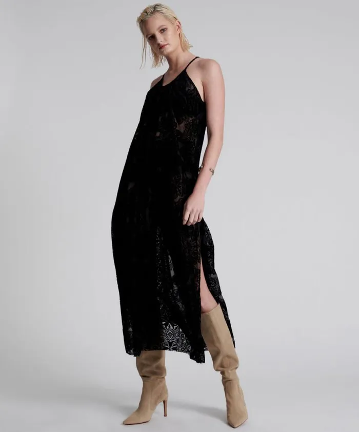 Women WESTERN DEFIANCE LONG SLIP DRESS One Teaspoon Midi and Maxi Dresses