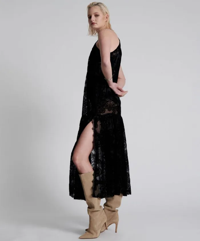 Women WESTERN DEFIANCE LONG SLIP DRESS One Teaspoon Midi and Maxi Dresses Women WESTERN DEFIANCE LONG SLIP DRESS One Teaspoon Midi and Maxi Dresses