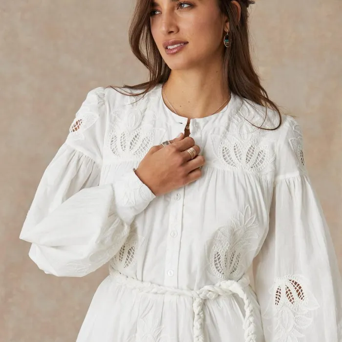 Women White Lotus Mini Dress White Sundance Catalog Dresses and Jumpsuits Women White Lotus Mini Dress White Sundance Catalog Dresses and Jumpsuits