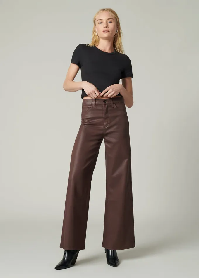 Women Wide Leg Joe8217s Jeans THE MIA PETITE Espresso