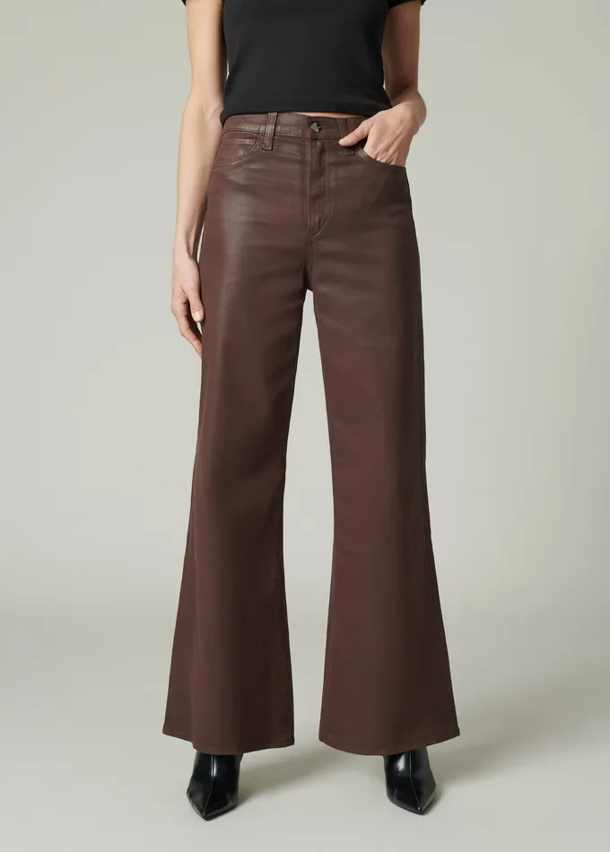 Women Wide Leg Joe8217s Jeans THE MIA PETITE Espresso