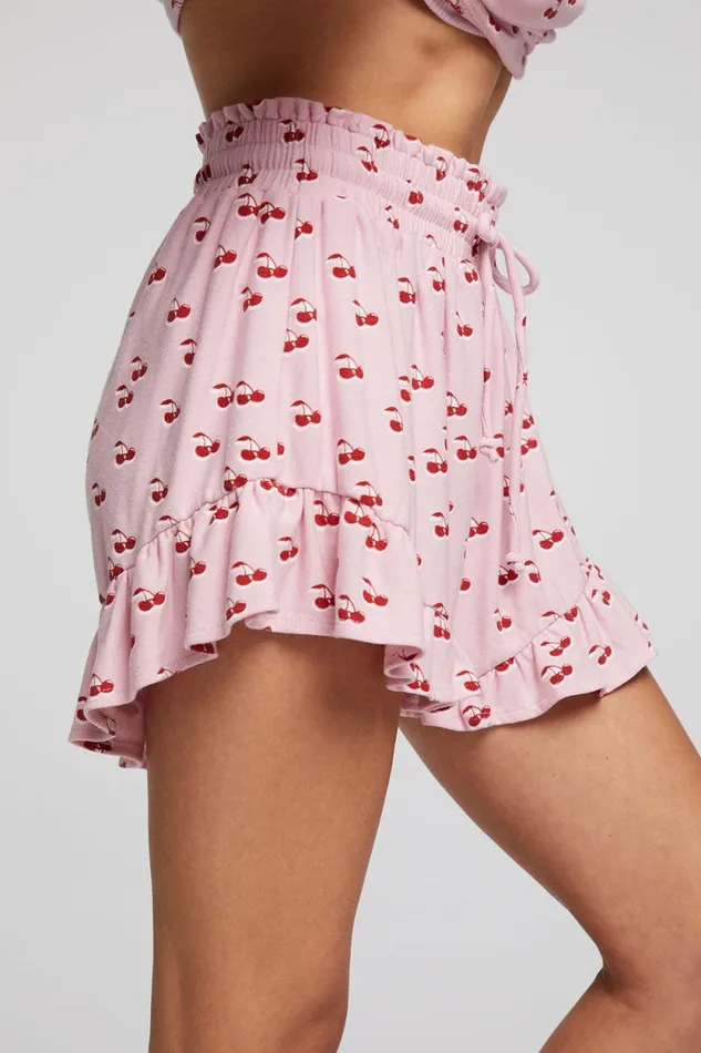 Womens Chaser Brand Bottoms Cherry Shorts