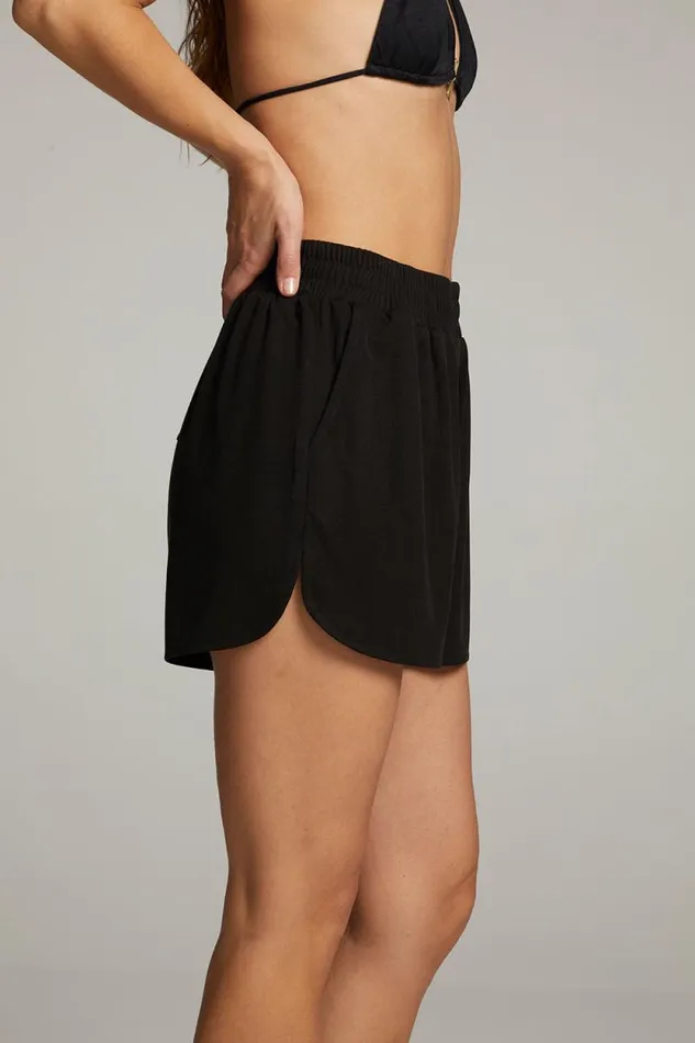 Womens Chaser Brand Bottoms Jackson Black Short