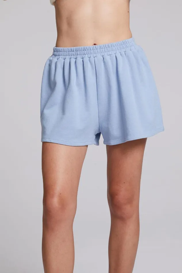 Womens Chaser Brand Bottoms Riley Blue Grotto Shorts