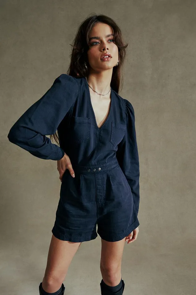 Womens Chaser Brand Bottoms Sami Licorice Romper