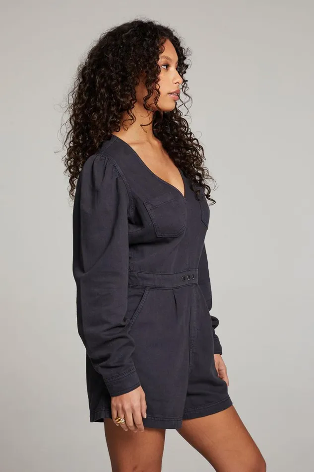 Womens Chaser Brand Bottoms Sami Licorice Romper