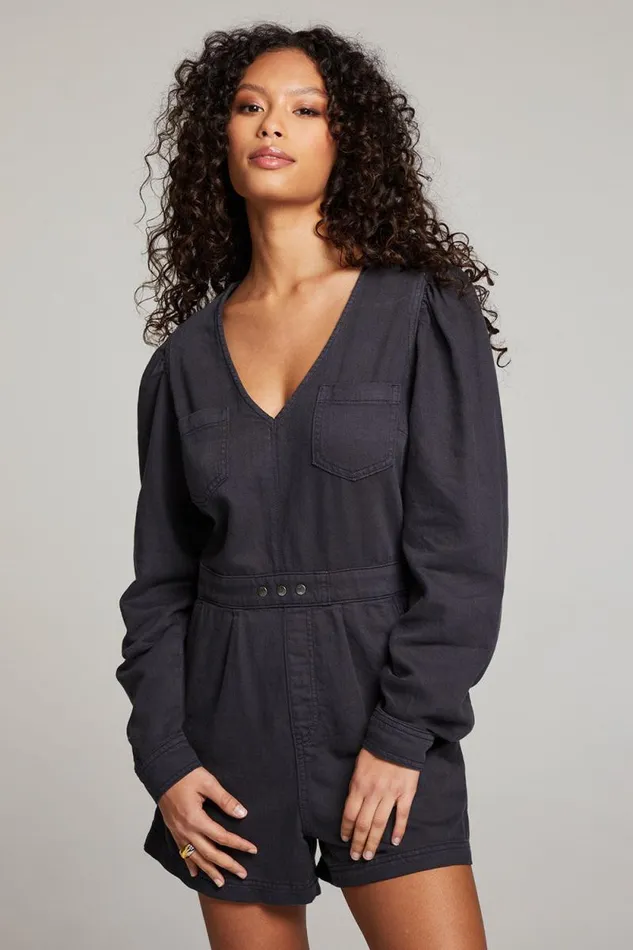 Womens Chaser Brand Bottoms Sami Licorice Romper