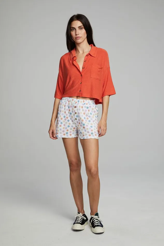 Womens Chaser Brand Bottoms Venice Daisy Ollie Boxer Shorts