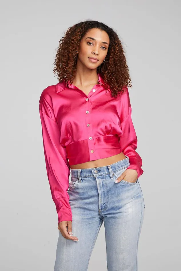 Womens Chaser Brand Loungewear Agnes Cabaret Blouse