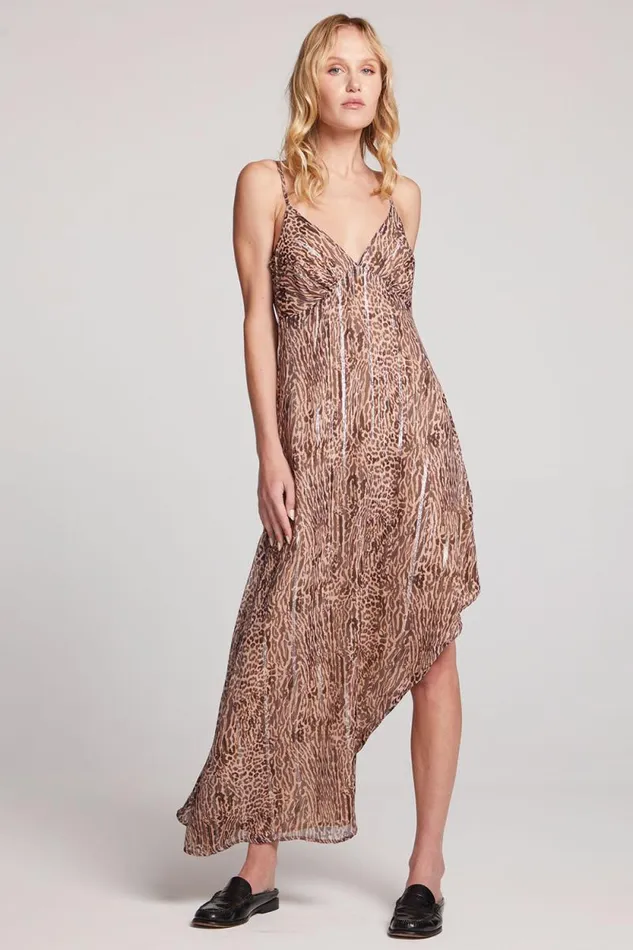 Womens Chaser Brand Loungewear Kiss Classic Leopard Slip Dress