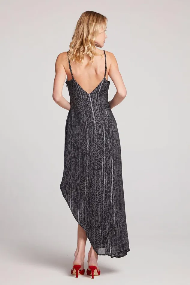 Womens Chaser Brand Loungewear Kiss Licorice Leopard Slip Dress