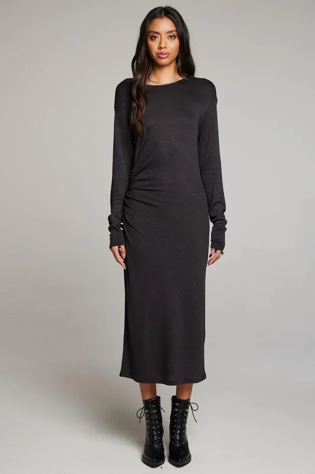 Womens Chaser Brand Loungewear Memory Licorice Midi Dress
