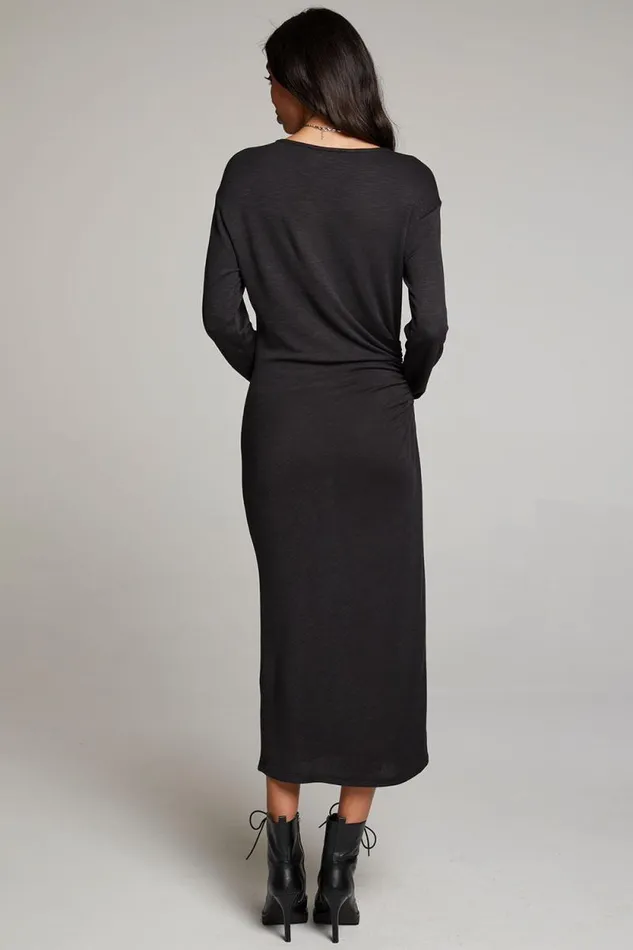 Womens Chaser Brand Loungewear Memory Licorice Midi Dress