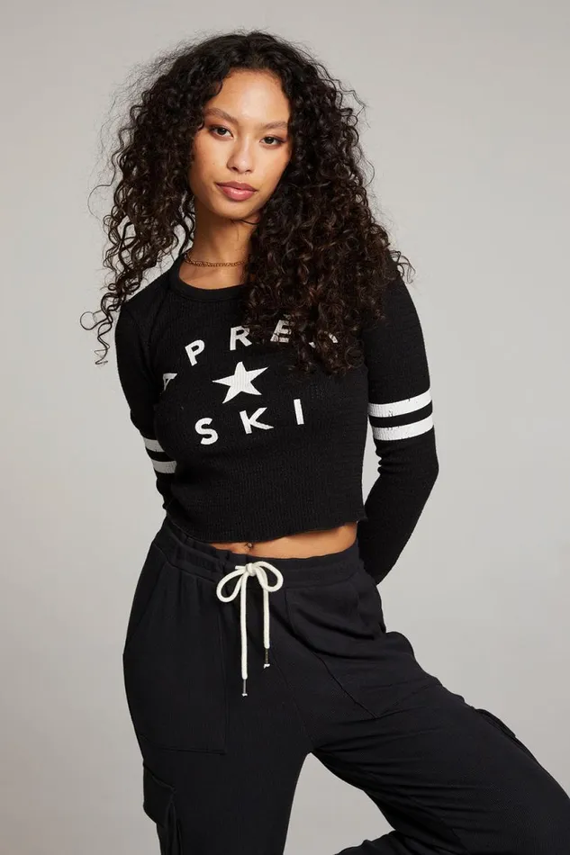 Womens Chaser Brand Tops Apres Ski Star Pullover