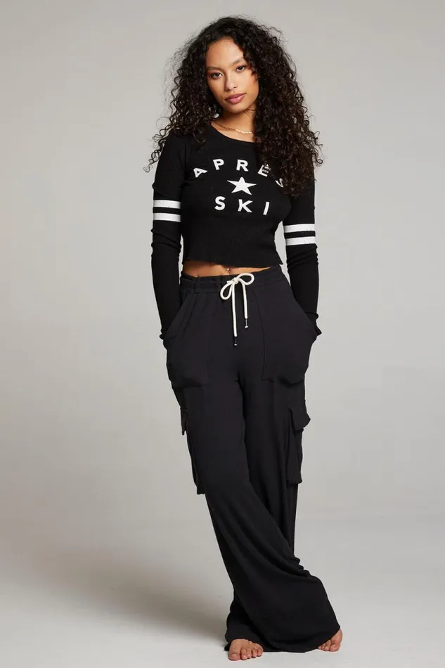 Womens Chaser Brand Tops Apres Ski Star Pullover