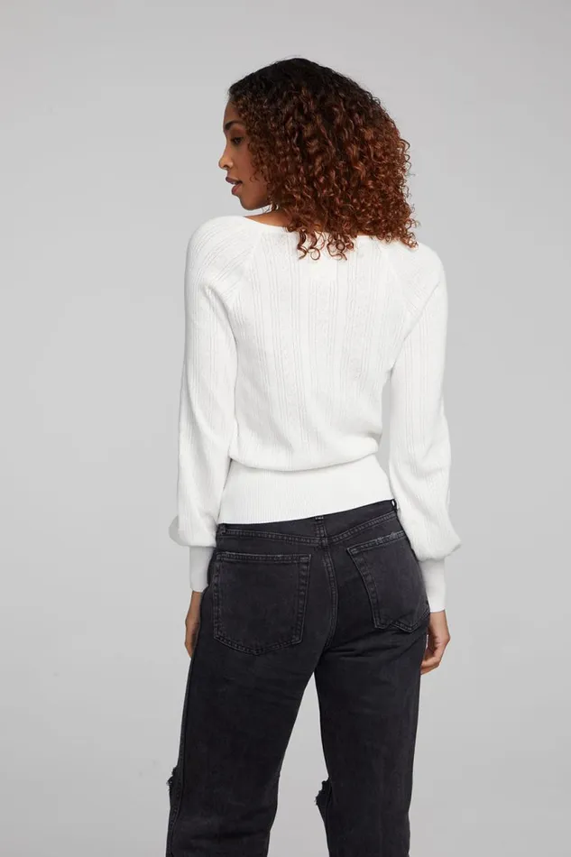 Womens Chaser Brand Tops Blackheart White Star Long Sleeve