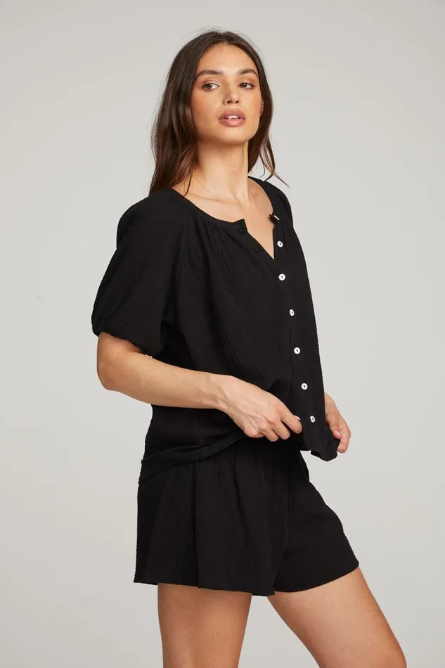 Womens Chaser Brand Tops Brentwood Licorice Blouse