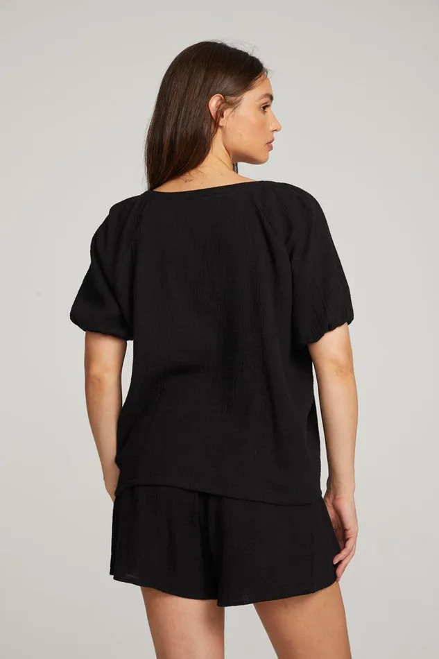 Womens Chaser Brand Tops Brentwood Licorice Blouse
