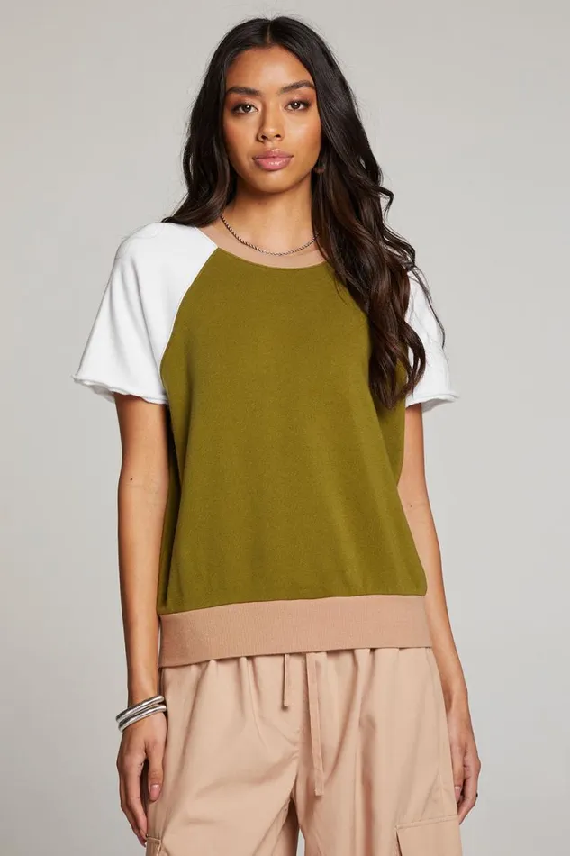 Womens Chaser Brand Tops Cheyenne Sand Color Pullover