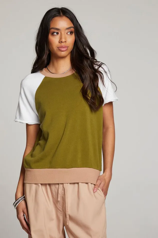 Womens Chaser Brand Tops Cheyenne Sand Color Pullover