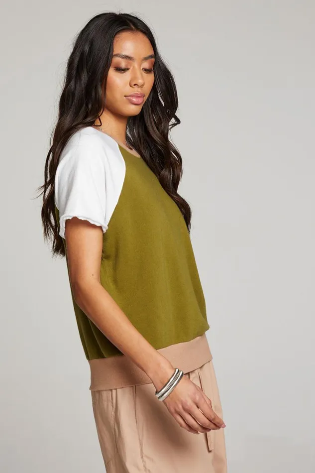 Womens Chaser Brand Tops Cheyenne Sand Color Pullover