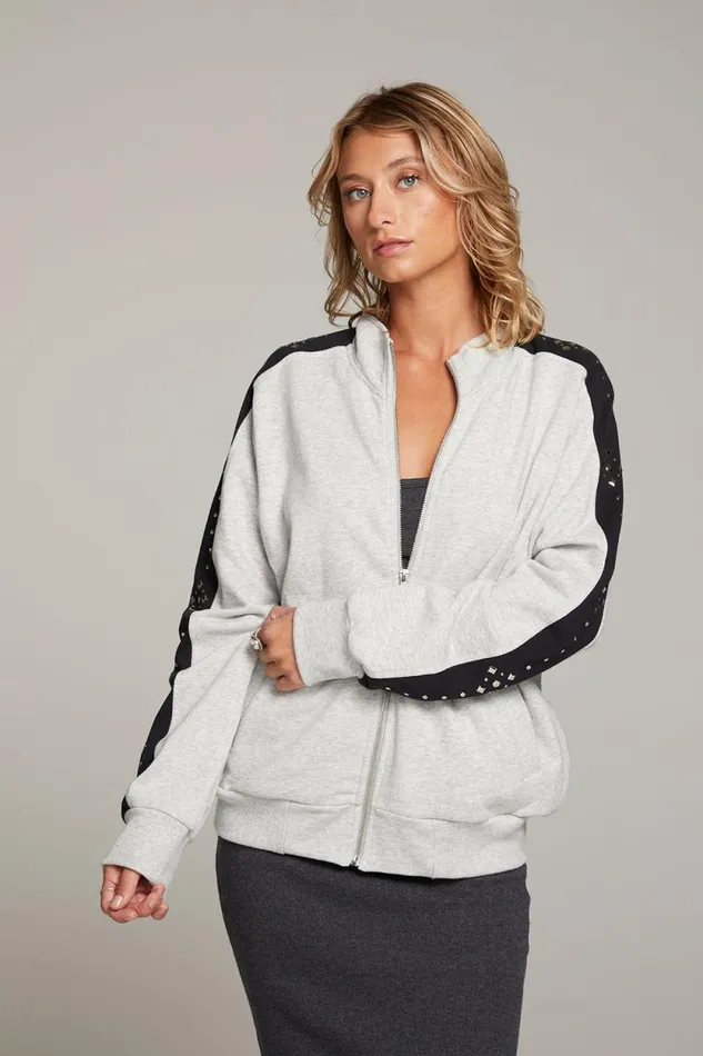 Womens Chaser Brand Tops Coconut Zip Up Jacket