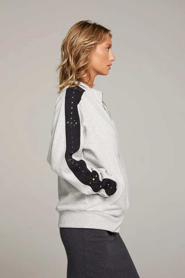 Womens Chaser Brand Tops Coconut Zip Up Jacket