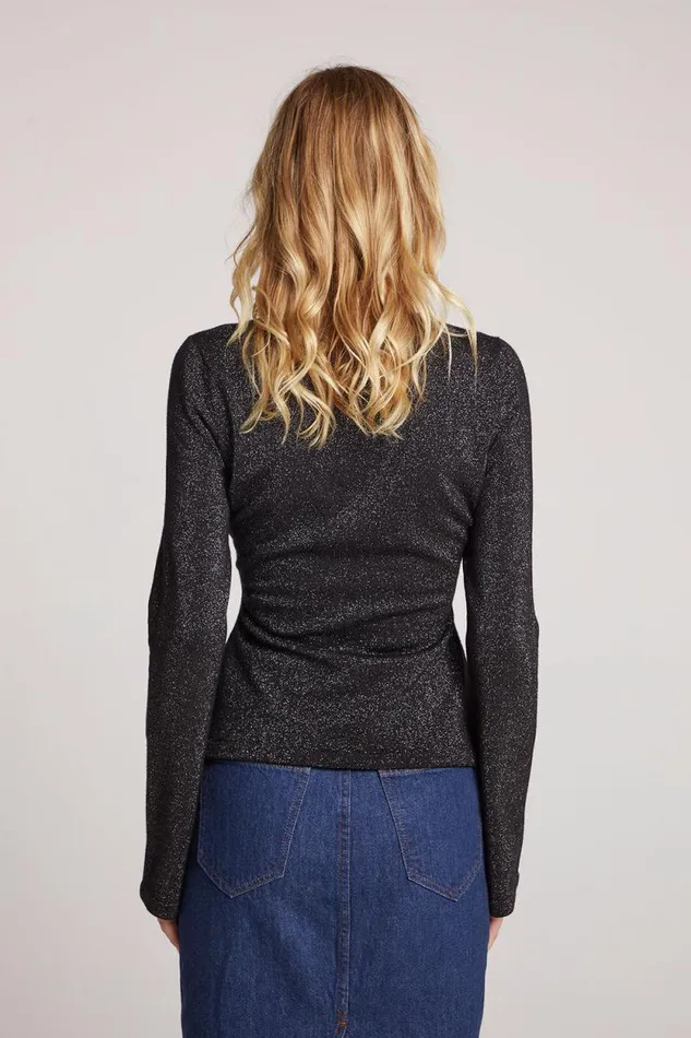 Womens Chaser Brand Tops Copala Licorice Long Sleeve