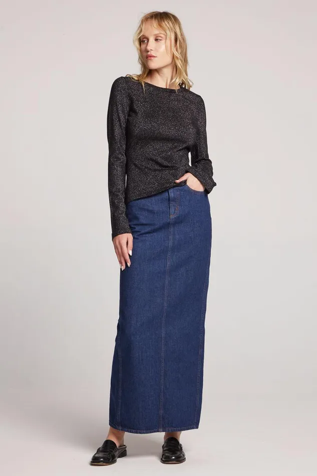 Womens Chaser Brand Tops Copala Licorice Long Sleeve
