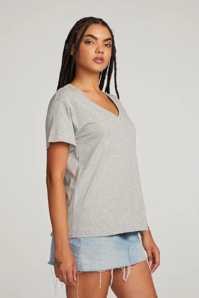 Womens Chaser Brand Tops Everyday Essential V Neck Tee