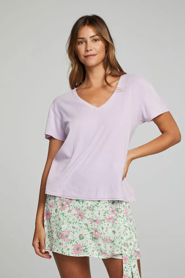 Womens Chaser Brand Tops Everyday Essential V Neck Tee