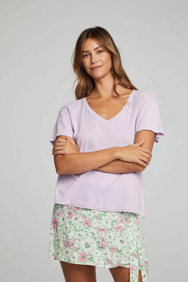 Womens Chaser Brand Tops Everyday Essential V Neck Tee