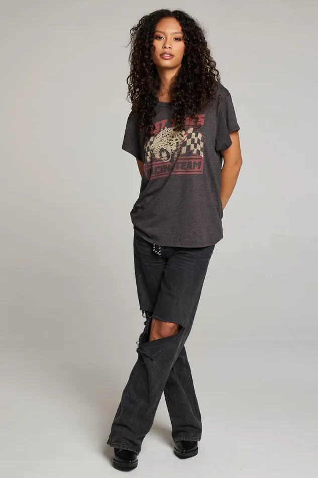 Womens Chaser Brand Tops Fast Times Racing Team Tee