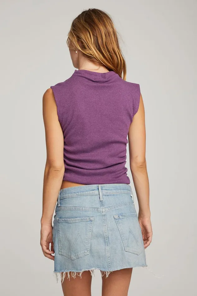 Womens Chaser Brand Tops Haileyy Eggplant Tank Top