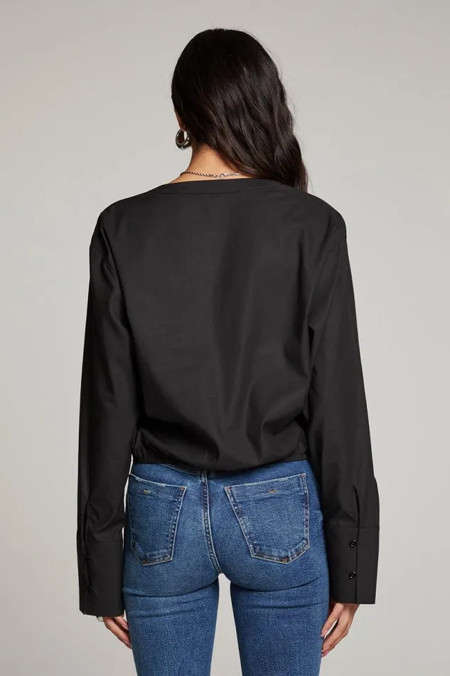 Womens Chaser Brand Tops Haleyy Licorice Blouse