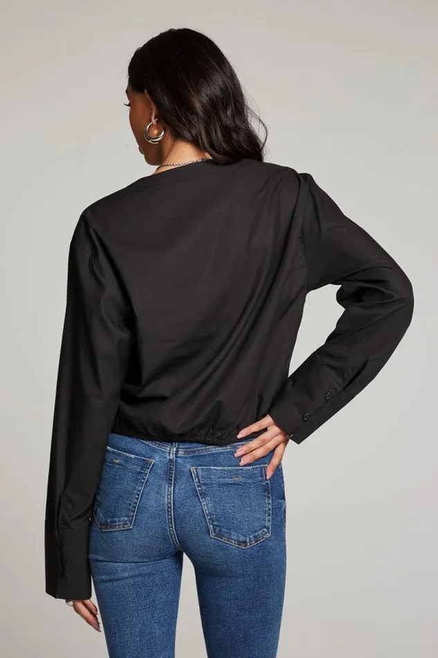 Womens Chaser Brand Tops Haleyy Licorice Blouse