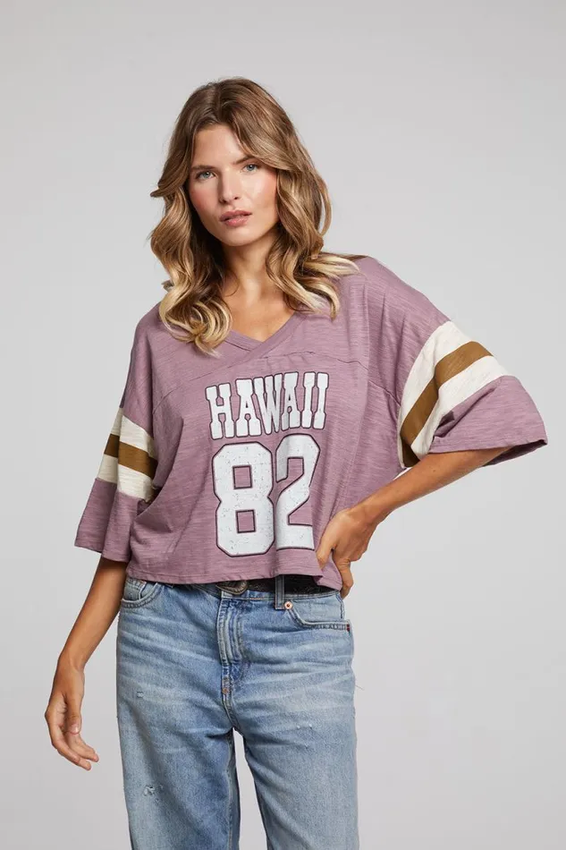Womens Chaser Brand Tops Hawaii 82 Tee