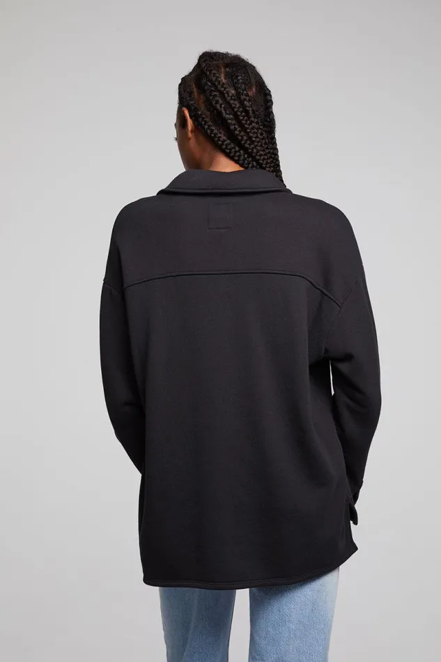 Womens Chaser Brand Tops Hyde Licorice Button Down