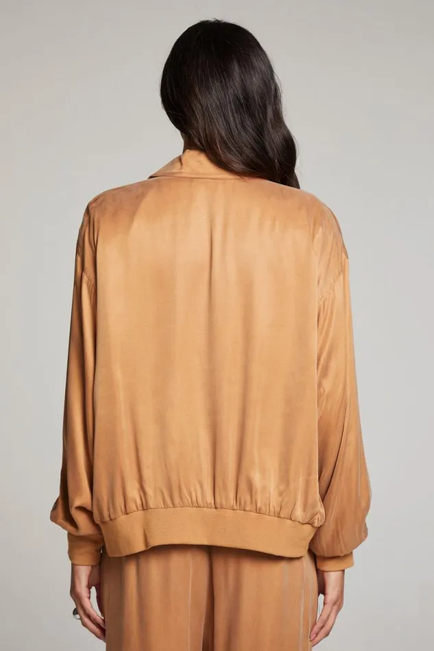 Womens Chaser Brand Tops Johnny Toffee Zip Up Jacket