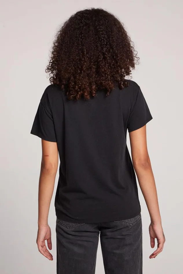 Womens Chaser Brand Tops Lace Stars Tee