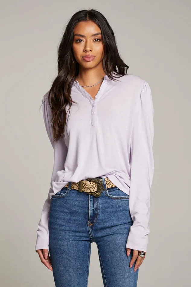 Womens Chaser Brand Tops Lotus Petal Long Sleeve
