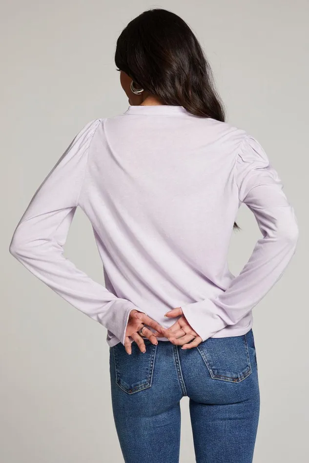 Womens Chaser Brand Tops Lotus Petal Long Sleeve