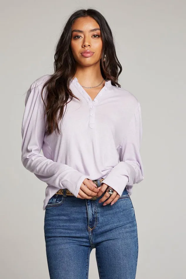 Womens Chaser Brand Tops Lotus Petal Long Sleeve