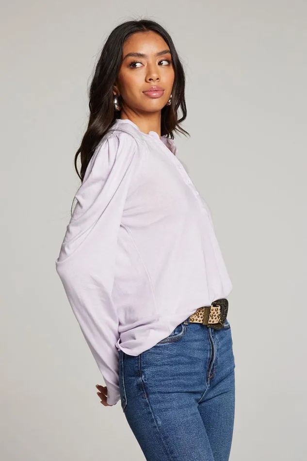 Womens Chaser Brand Tops Lotus Petal Long Sleeve