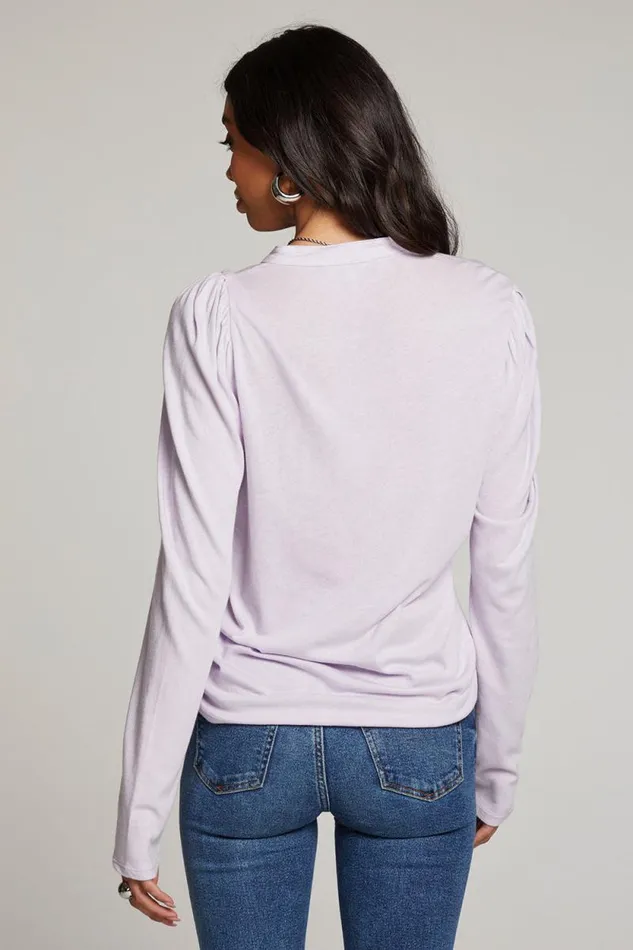 Womens Chaser Brand Tops Lotus Petal Long Sleeve