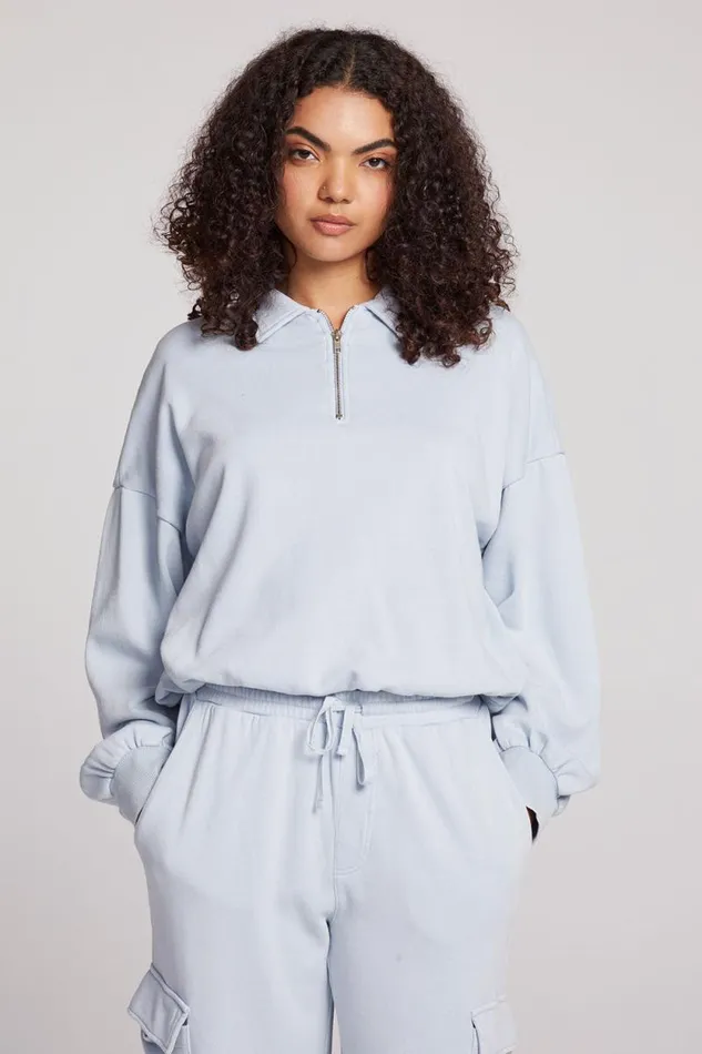 Womens Chaser Brand Tops Marsela Skyway Blue Pullover