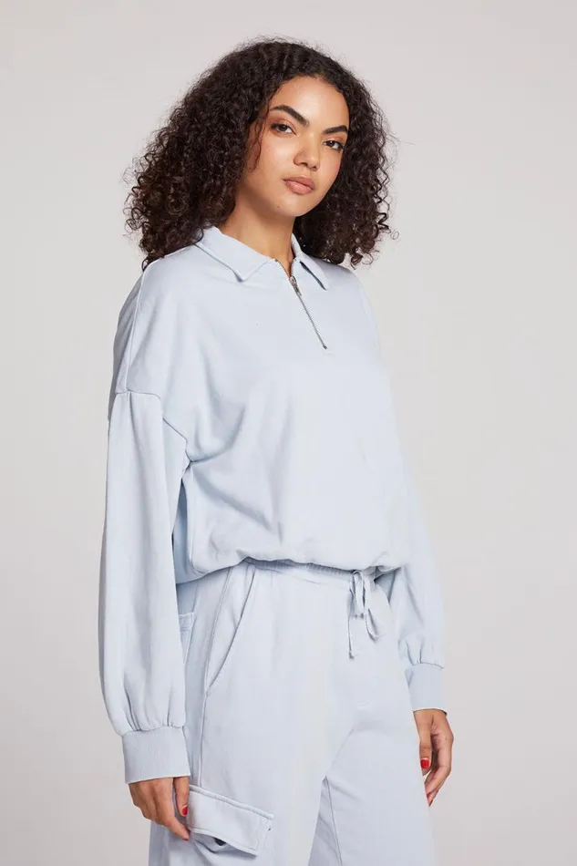 Womens Chaser Brand Tops Marsela Skyway Blue Pullover