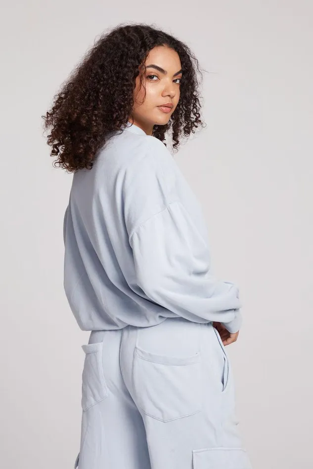 Womens Chaser Brand Tops Marsela Skyway Blue Pullover
