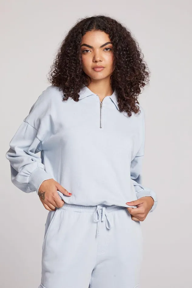 Womens Chaser Brand Tops Marsela Skyway Blue Pullover